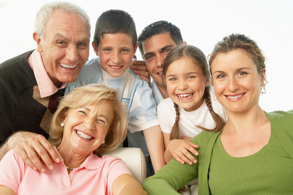 Smiling Family --- Image by © Ned Frisk/Corbis